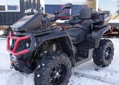 Комплект защита днища и подножки KTZ для Aodes Pathcross 650/800/1000 Max 2022-2024 Al