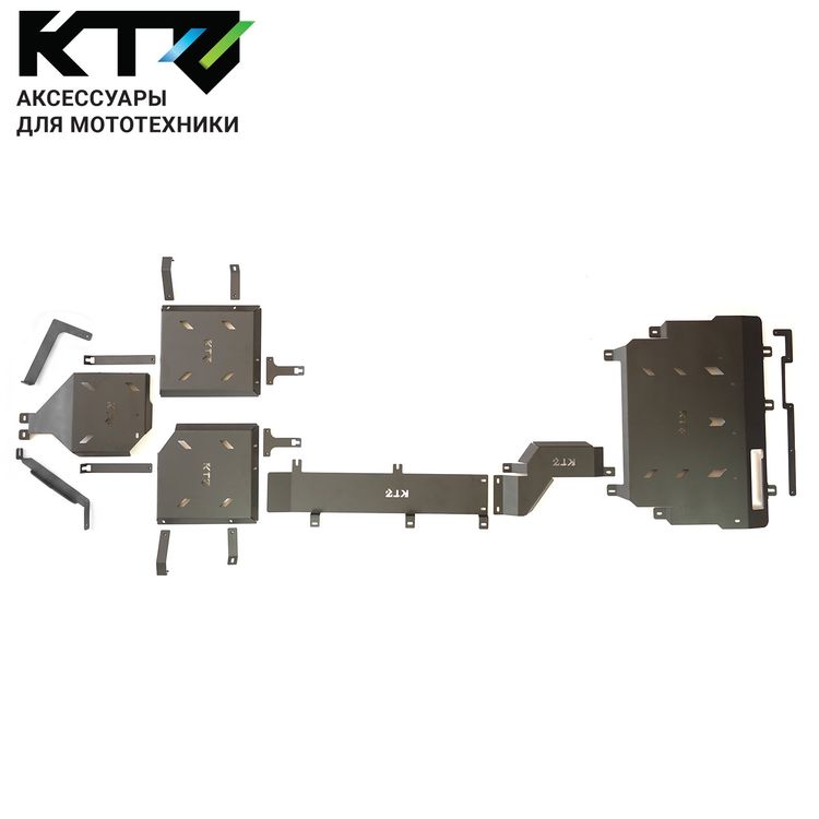 Комплект защит KTZ для HAVAL H7 2.0T DCT AWD 2025/HAVAL F7 2.0 SAT 2025 4WD 4 элемента, сталь 3 мм
